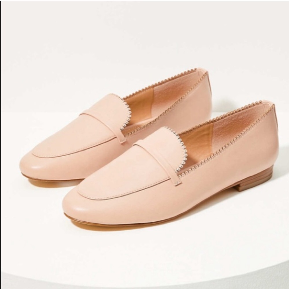 Loft Scalloped Loafer in Vintage Blush